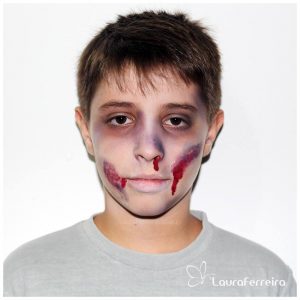 Zumbi - Maquiagem Artística para Halloween - Laura Ferreira Makeup - Maquiadora Juiz de Fora